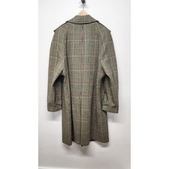 Hudsons Rockham Men's Classic Houndstooth Plaid Long Coat, Size42L, In Tan Multi - Picture 3 of 14